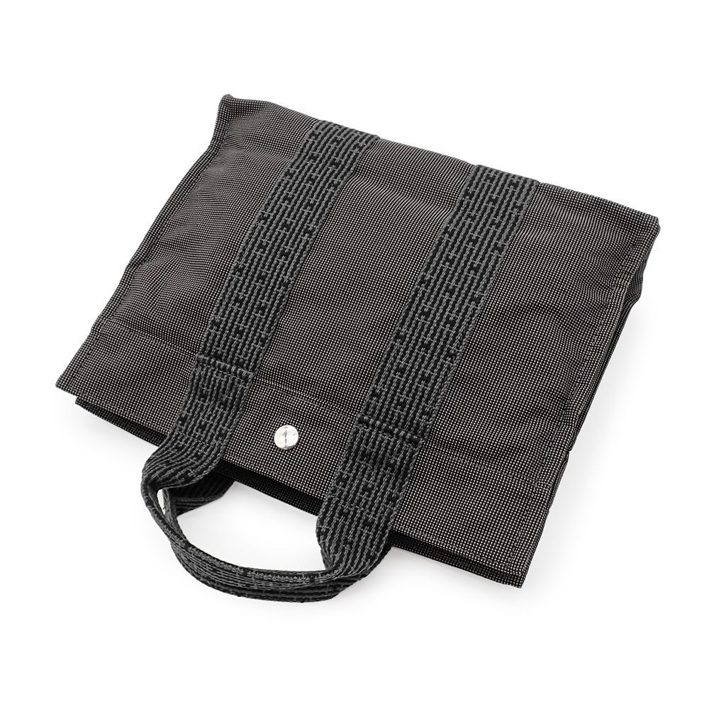 エルメス エールライン トートPM ユニセックス ハンドバッグ ナイロンキャンバス グレー 101056M