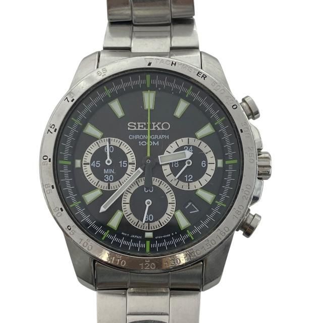 セイコー SEIKO クロノグラフ 6T63-00D0 腕時計 - 海外モデル 電池交換