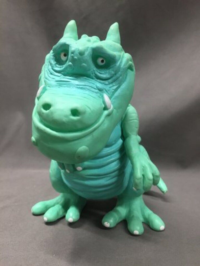 DOM DOM 店頭用/ソフビ H・MURAYAMA ドムドムバーガー怪獣 (エメラルド