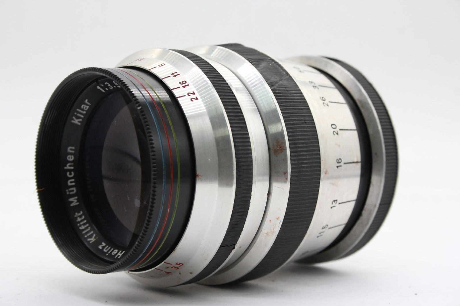 ハインツ キルフィット ミュンヘン 150mm F3.5レンズ 現状品 返品保証】 Heinz Kilfitt Munchen Kilar 150mm F3.5 C レンズ v5166