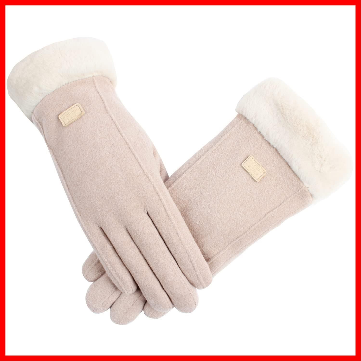 数量 手袋レディース グローブ 防寒 防風 保温グローブ スマホ対応 裏起毛 ボア 手袋 女性用 ファーふわふわ MOONMN 暖かい 手袋冬 秋 かわいい おしゃれ通勤 通学 プレゼント 滑り止め付き 冬用