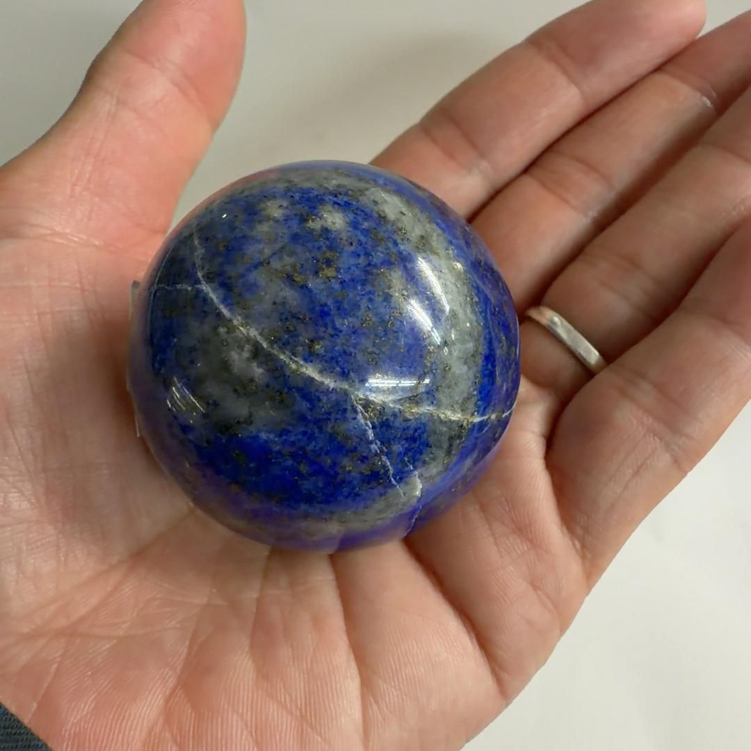 E31740 ラピスラズリ 球 ラピスラズリ球 スフィア 黄鉄鉱 パイライト アラビアの夜空 天然石 パワーストーン NEXPOTALLINN_EU