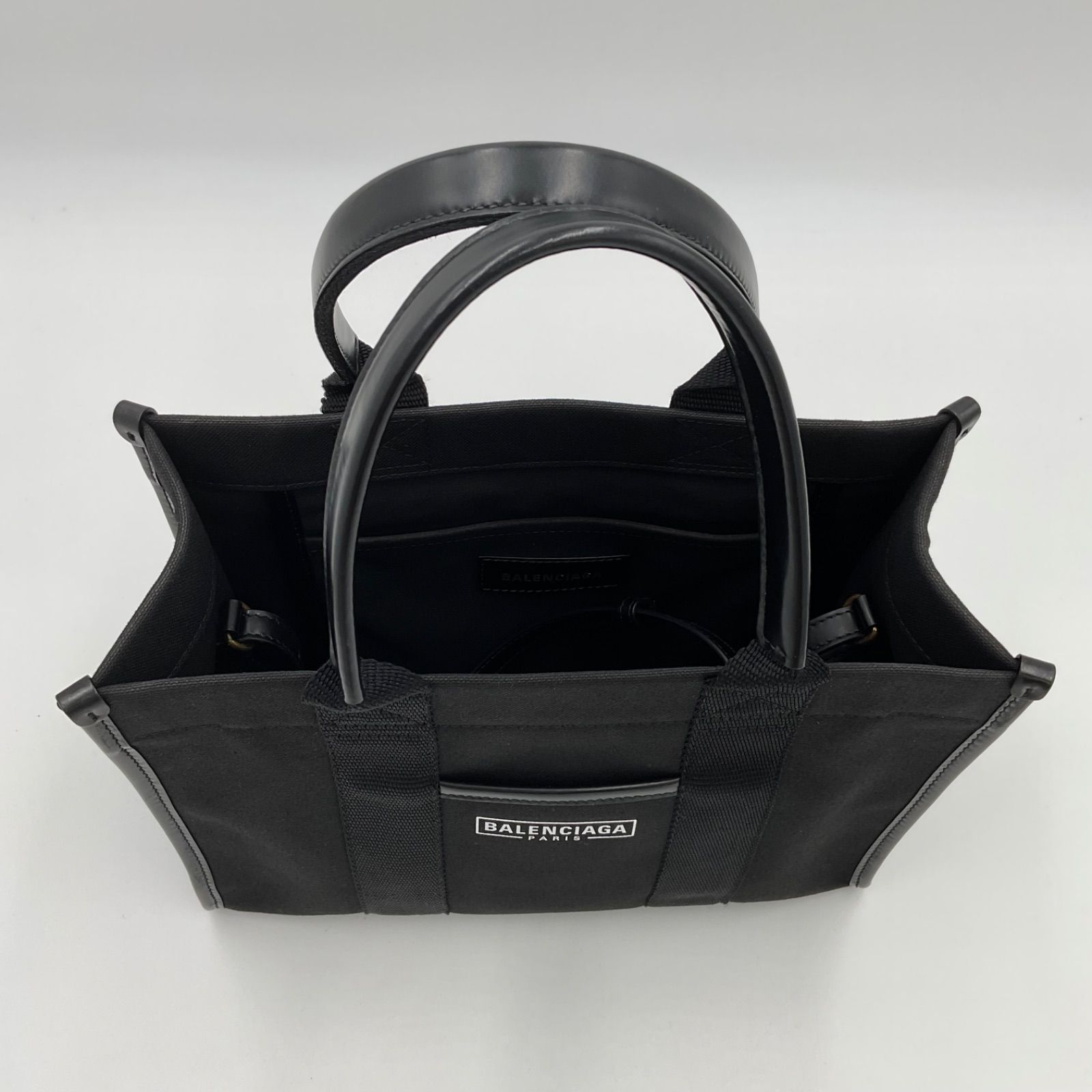 【国内即発】BALENCIAGA/ハードウェア Sトート キャンバス BALENCIAGA バレンシアガ ハードウェアトート ブラック