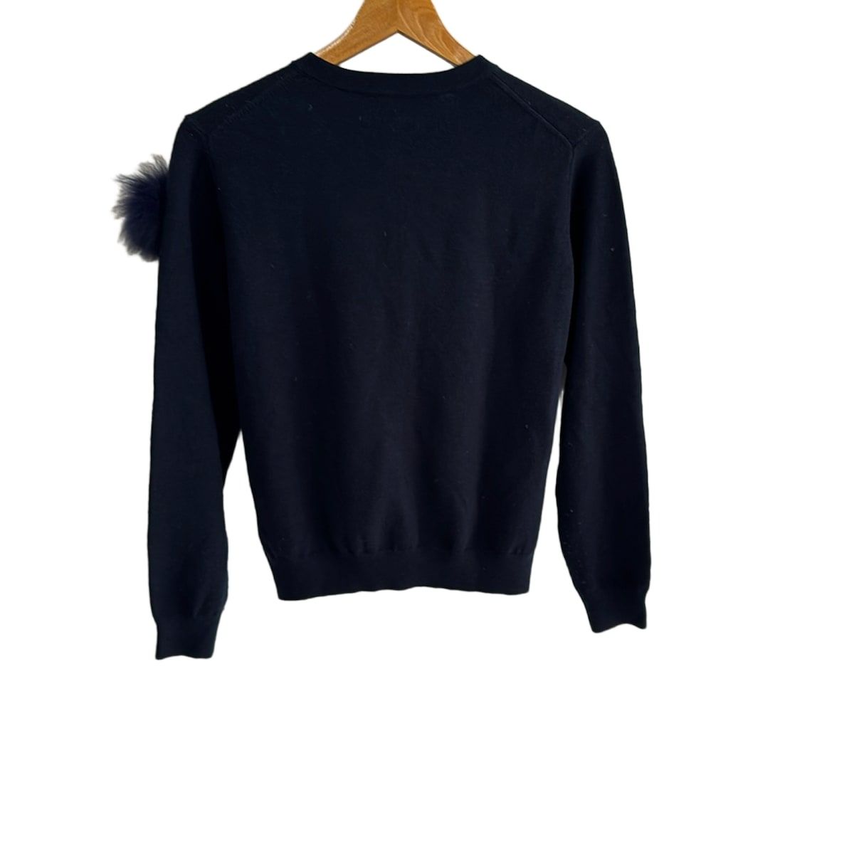 Chesty チェスティ カーディガン サイズF レディース - ダークネイビー×イエロー×マルチ 長袖 ファー