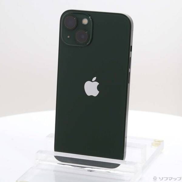 【送料無料，本物保証】 〔中古品〕 iPhone13 128GB グリーン MNGG3J／A SIMフリー【258】 スマートフォン本体