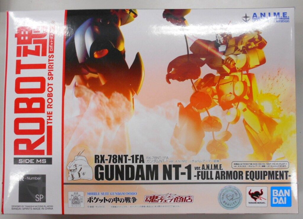 BANDAI SPIRITS ROBOT魂<SIDE MS> 機動戦士ガンダム0080 ポケットの中の戦争 ガンダムNT-1ver. A.N.I.M.E. チョバム アーマー装備 SP