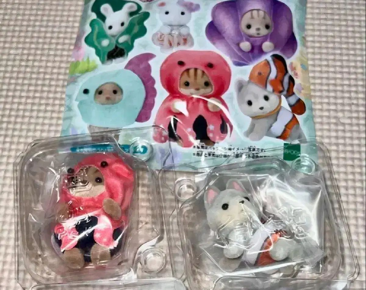 シルバニアファミリー ファミリー ゆめいろ マリン ブラインドバッグ タコ リス + ニモ ハスキー