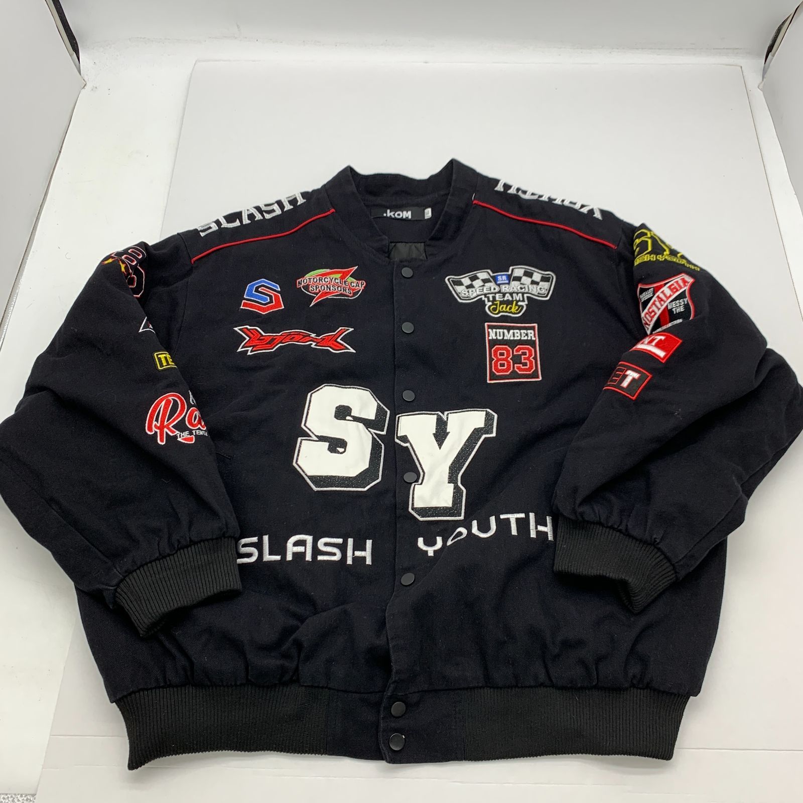 レーシングジャケット ワッペン 注文 スタジャン X-Large