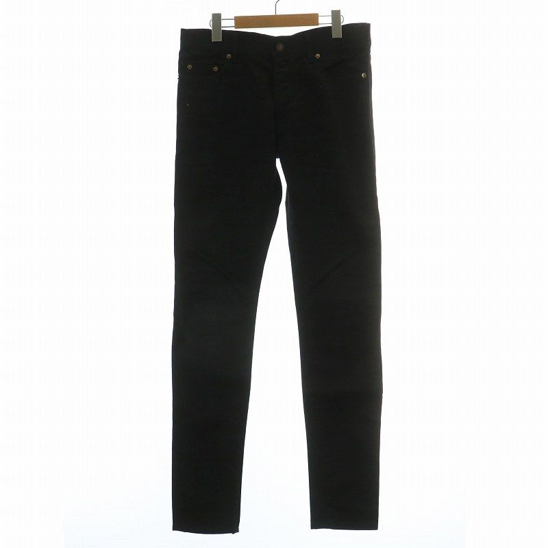 サンローラン パリ SAINT LAURENT PARIS D02 M SK-LW デニムパンツ ジーンズ ストレッチ スキニー ジップフライ 30 M 黒 ブラック 376906 YYS02 |XZ GY12