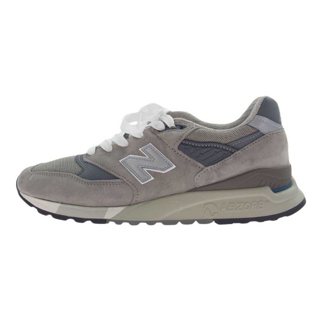 NEW BALANCE ニューバランス スニーカー U998GR Gray グレー スエード メッシュ スニーカー グレー系 27.5cm【中古】