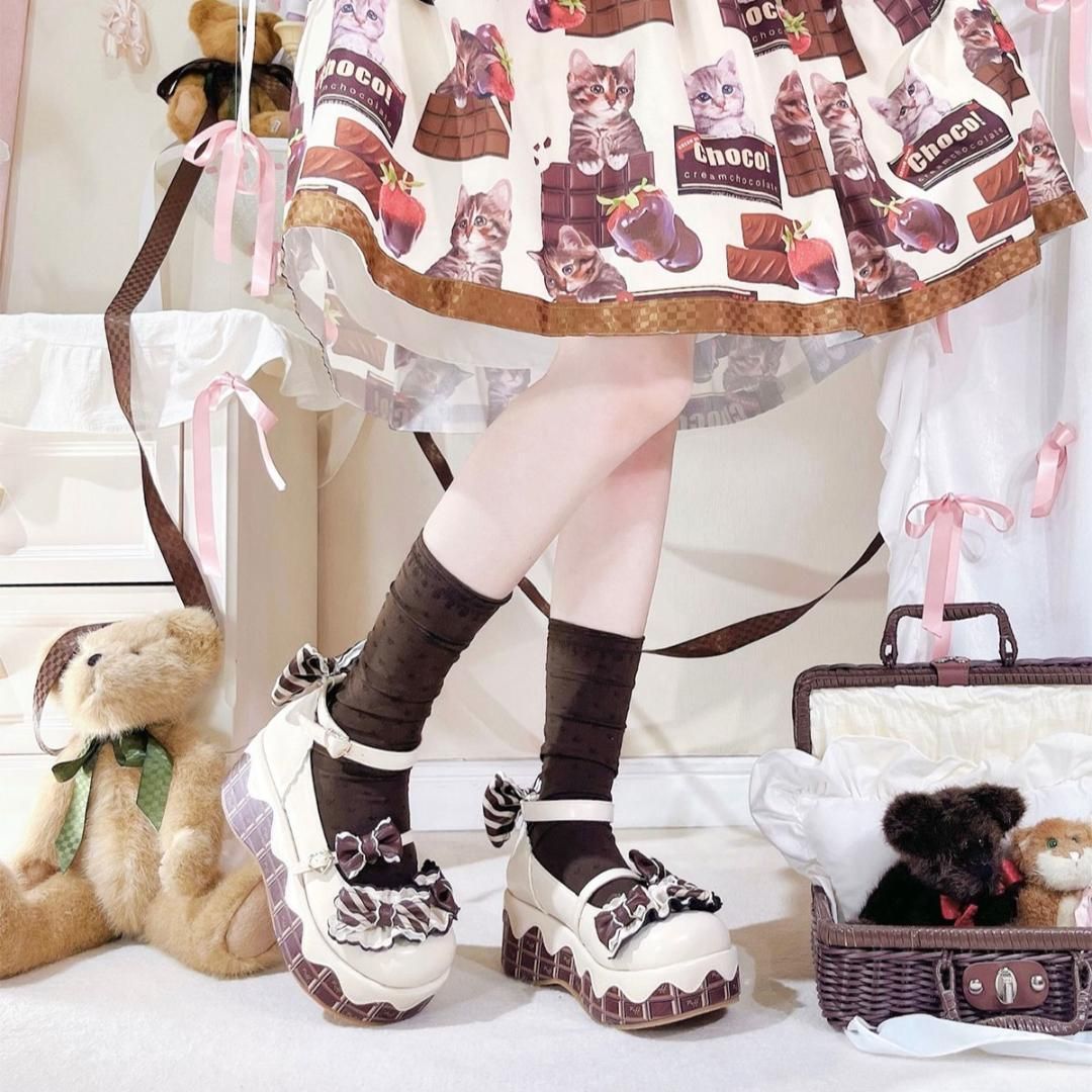 新品 レディース チョコレート ロリータシューズ 【637】 新品 レディース チョコレート ロリータシューズ 【637】 - メルカリ