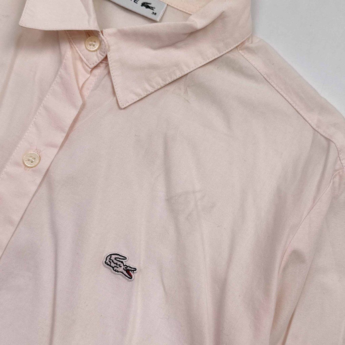 LACOSTE ラコステ 長袖シャツ サイズ36 /うすピンク/レディース - メルカリ