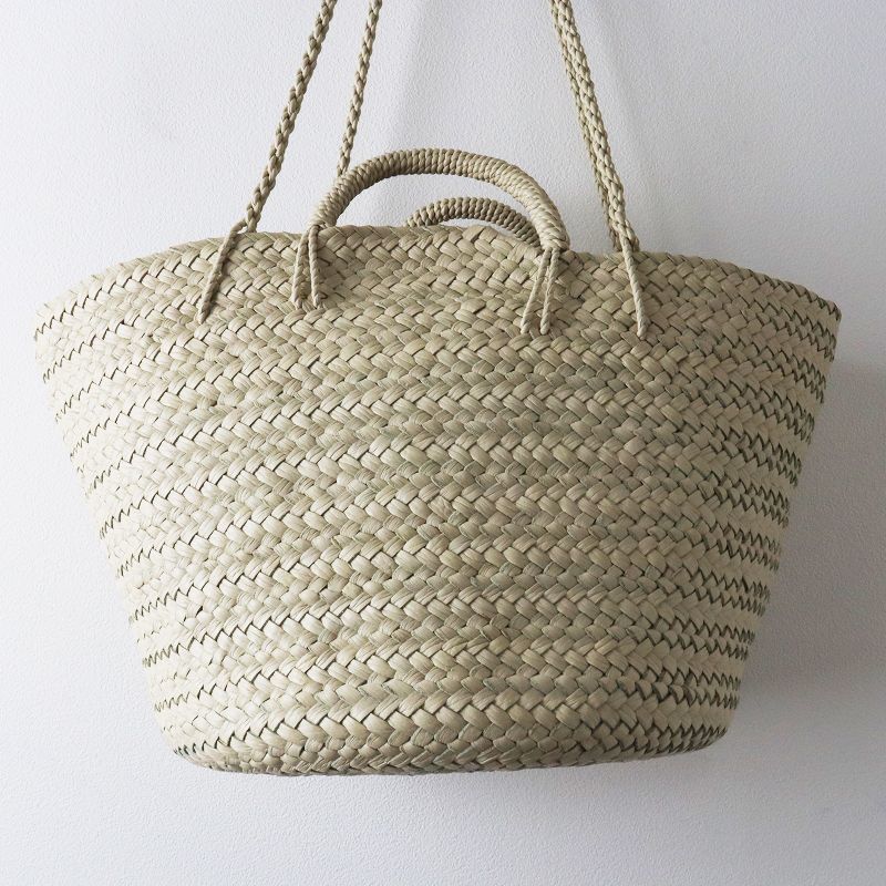 アエタ Aeta 美品 KG06 BASKET M＋SHOULDER かごバッグ M/アイボリー 