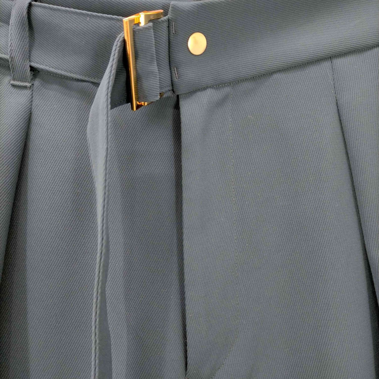 クルニ CULLNI ベルト付き タック入り テーパードパンツ メンズ