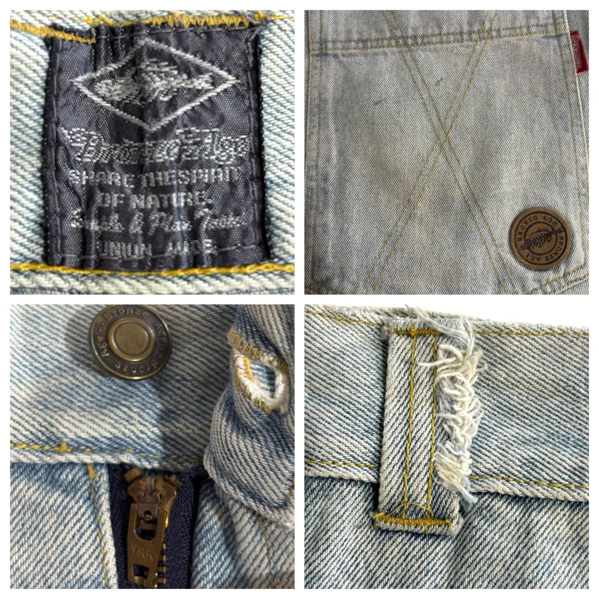 USA製 90s BRONZE AGE DENIM Baggy Shorts ブロンズ エイジ デニム 