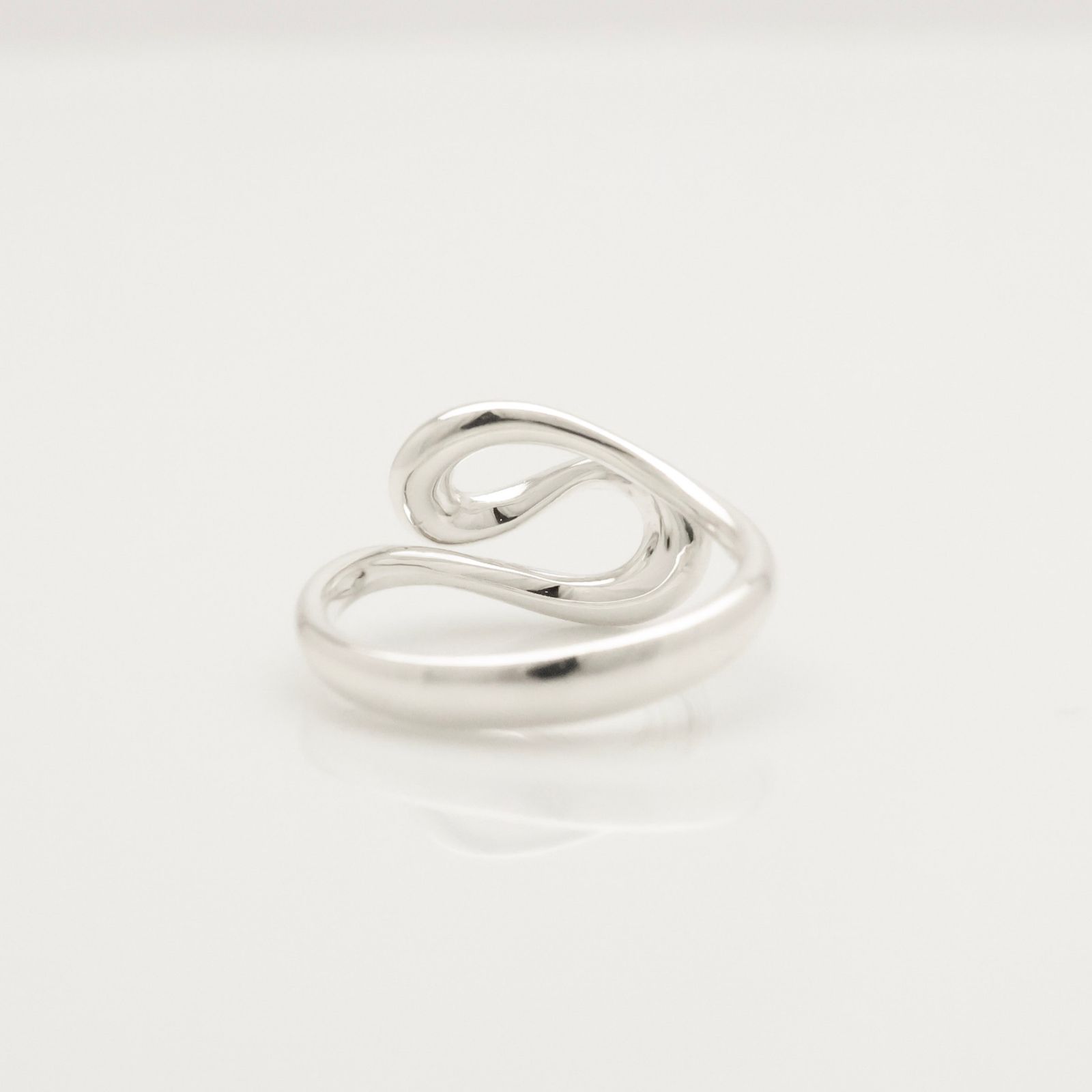 TIFFANY&Co.　ペレッティ　オープンウェーブリング　6号　SV925　袋 美品】ティファニー TIFFANY＆Co. オープン ウェーブ エルサ