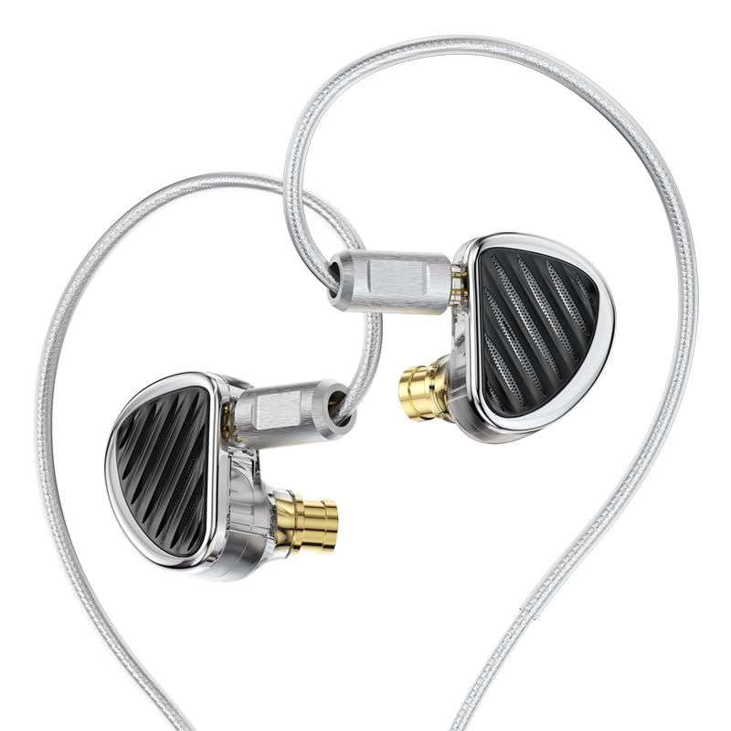 TRN JAWS 大白? イヤーモニター 4BA 3DD 平面駆動 ハイブリッド型 モニターイヤホン IEM 中華イヤホン イヤモニ 高遮音性 カナル型 イアフォン 有線 3.5mmジャック 2Pin脱着式ケーブル