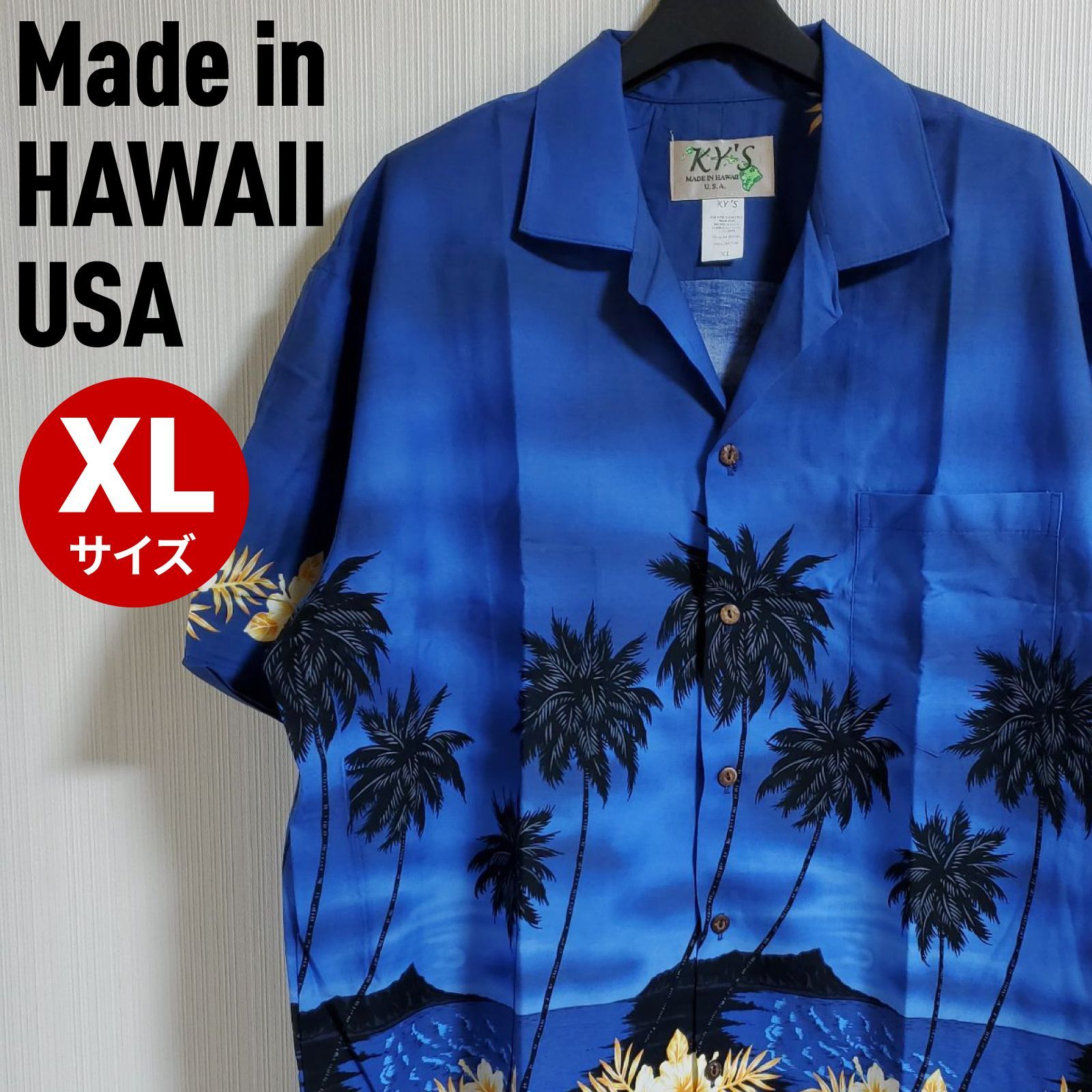 海外販売× 【MADE IN HAWAII USA】アロハシャツ メンズ KY'S XL | www