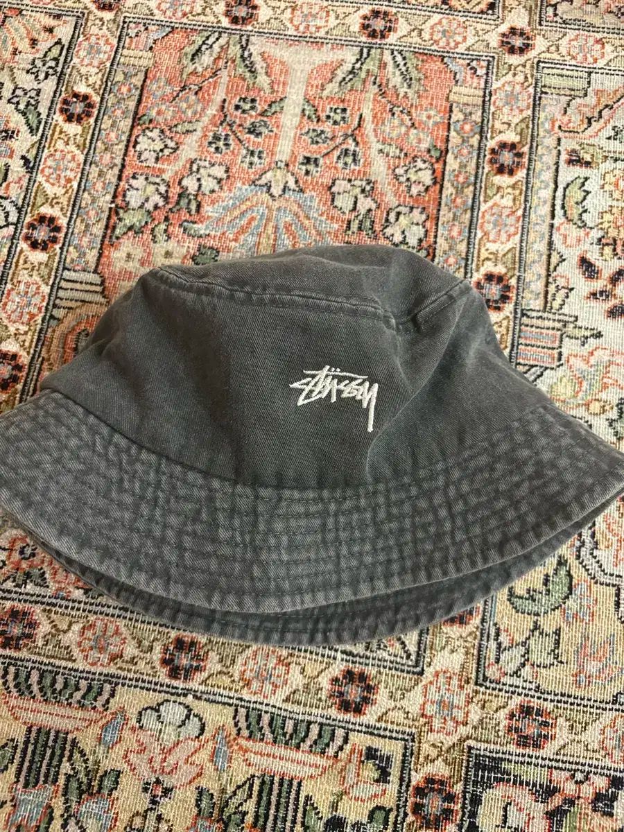 STUSSY ステューシー ウォッシュ バケットハット ブラック