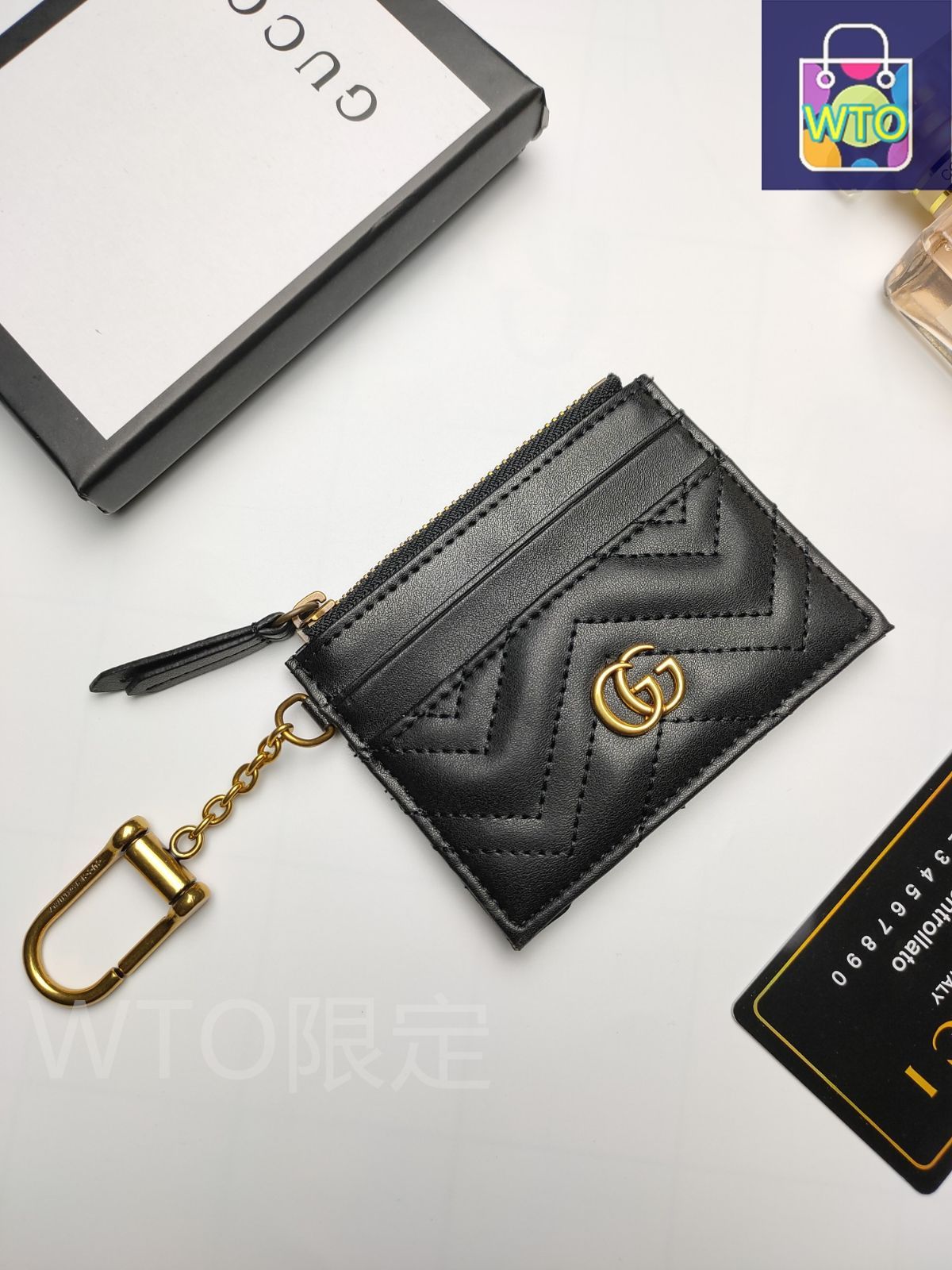 本日限定特価】GUCCI GG Marmont カードケース 10×7.5×1cm
