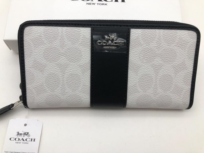 コーチ COACH 長財布 財布 シグネチャー アコーディオンラウンドジップウォレット新品 F54630 s181