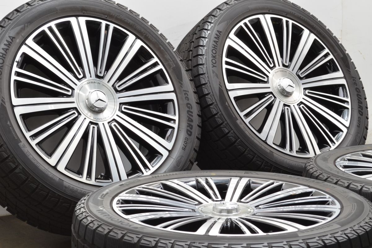 バリ溝 メルセデスマイバッハ X167 GLS600 純正 22in 9.5J 47 36 PCD112 アイスガード G075 285 45R22 スタッドレス 正規