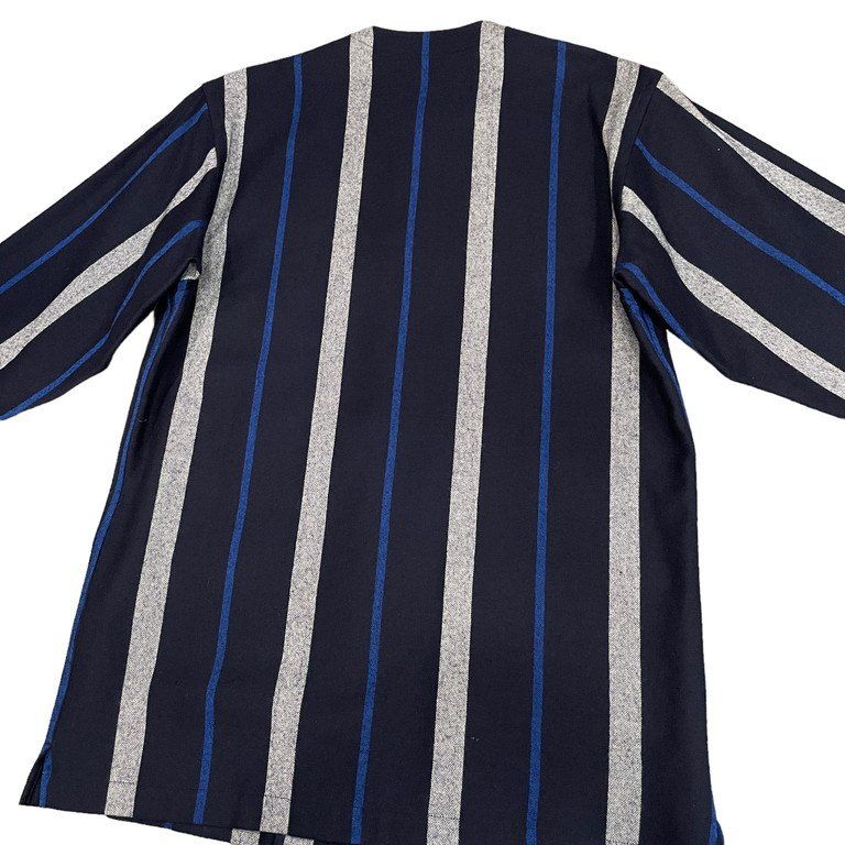 Y's for men 赤タグ ウールフラノノーカラーストライプジャケット