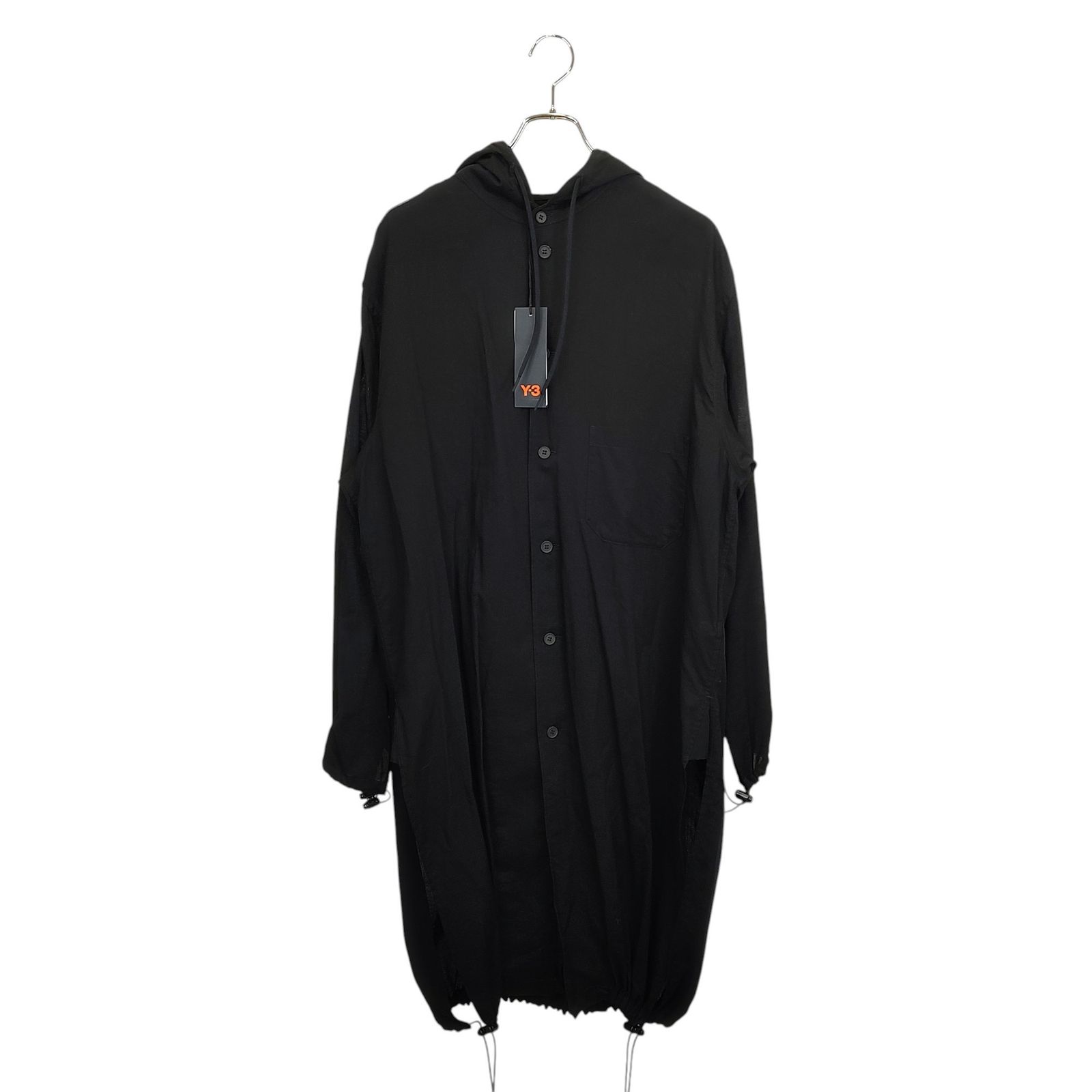 Y-3 ワイスリー Hooded Long Shirt ロング シャツ DY7334 A2E001