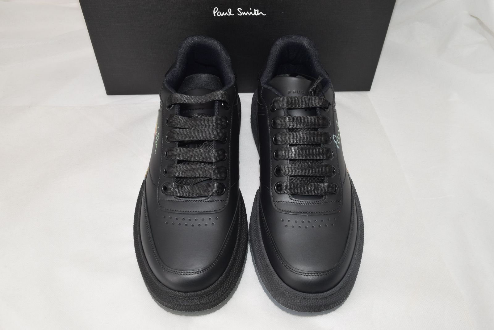 新品☆Paul Smith スパゲッティ レザースニーカー☆Mサイズ 26