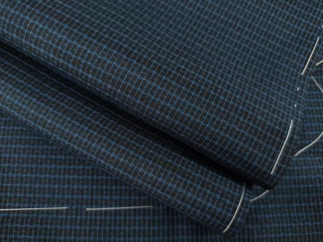 平和屋着物●男性 本場大島紬 格子 正絹 ♥ ck