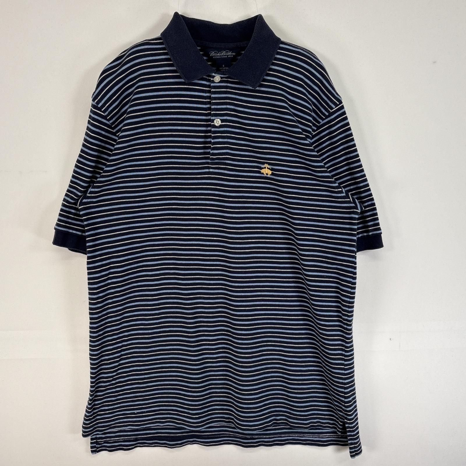 古着 ブルックスブラザーズ Brooks Brothers 鹿の子 半袖 ポロシャツ 