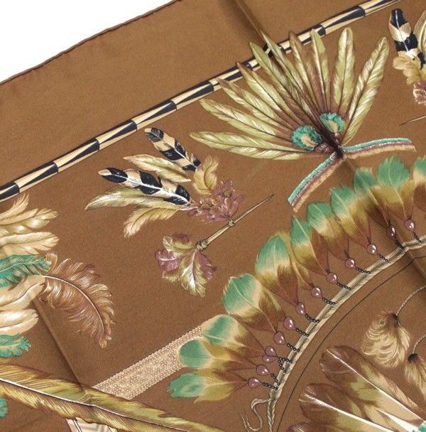 エルメス HERMES カレ90 BRAZIL ブラジル 大判スカーフ シルク
