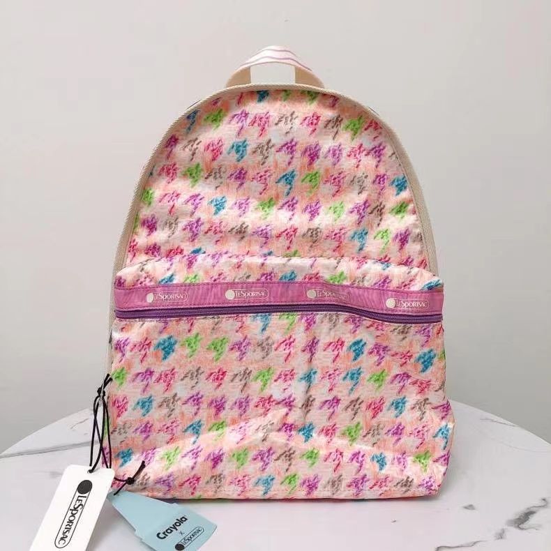 LeSportsac レスポートサック ピング 千鳥格子 リュックバッグ