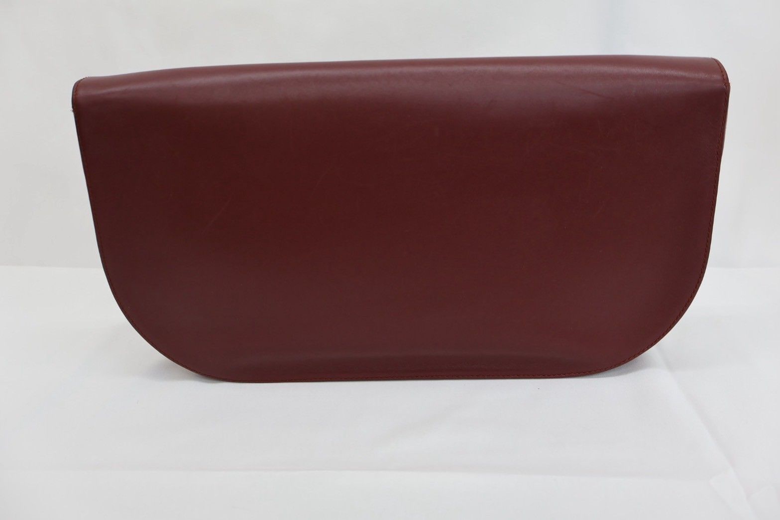 CARTIER セカンドクラッチバッグ マストライン FT119 ボルドー ゴールド金具 カーフレザー 2871145861