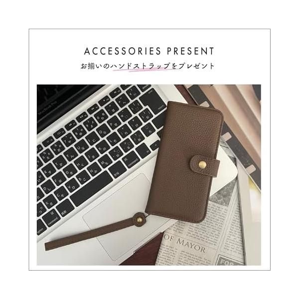 HANATORA] ストア iPhone12mini ケース 手帳型 本革 シュリンクカーフ