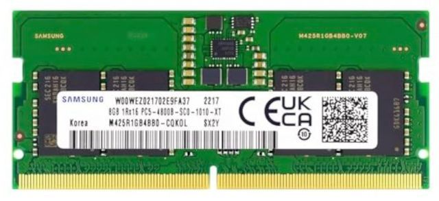 Samsung 8GB DDR5 4800MHz PC5-38400 SODIMM ノートパソコンメモリ RAM 