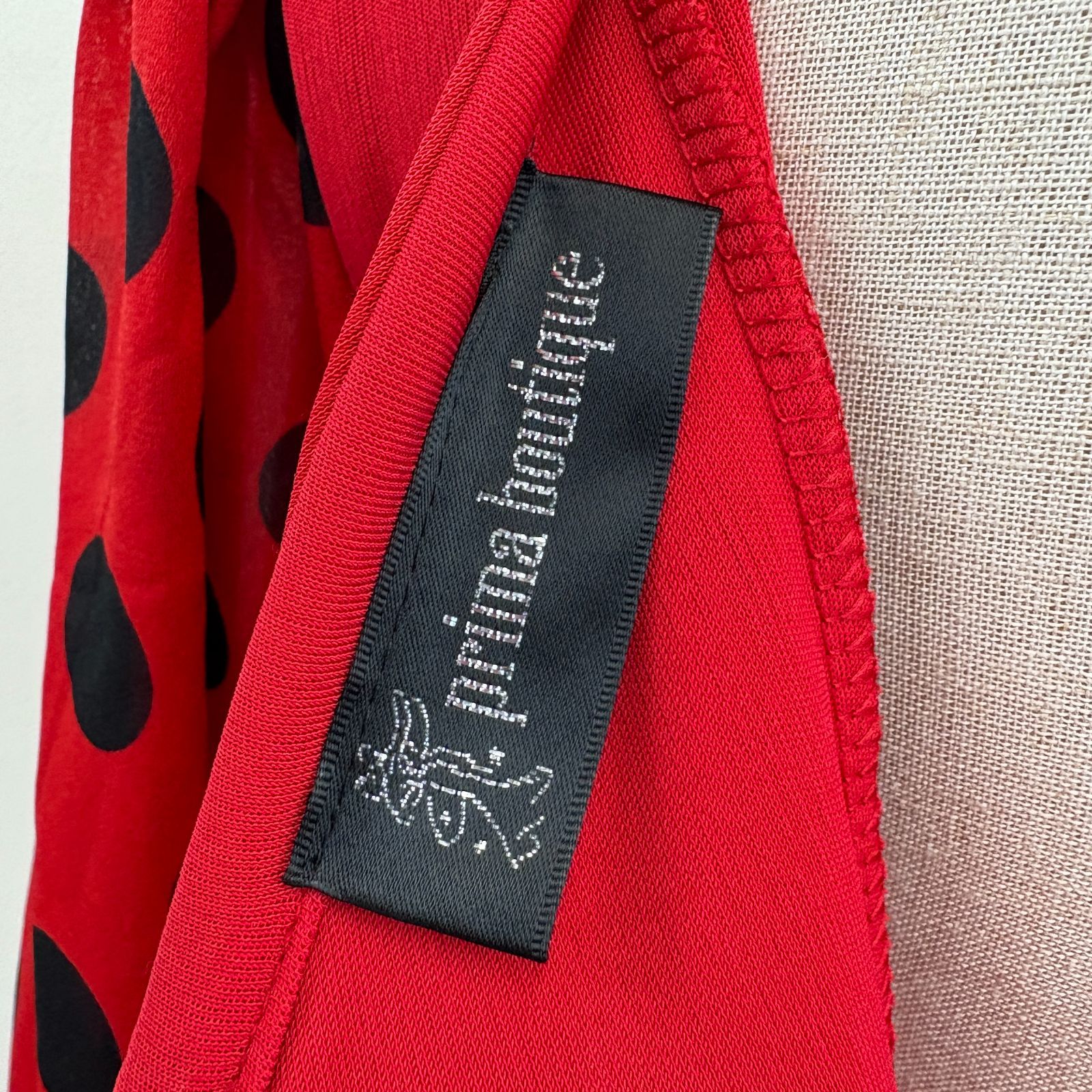 プリマブティック フラメンコ衣装 ドレス ワンピース 赤 ドット フリル 長袖 LLC-HASEGAWATOSO_COM