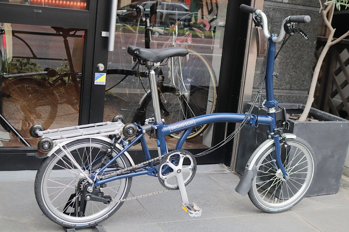 BROMPTON - 2019ブロンプトン美品M6Lテンベストブルー 最上位モデル Brompton BROMPTON（ブロンプトン）M6R 2019年モデル
