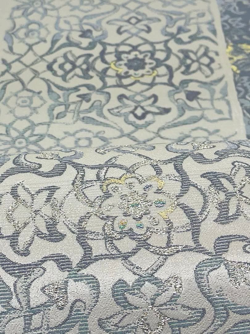 袋帯 金糸 銀糸 正絹 六通 ガード加工済 - メルカリ