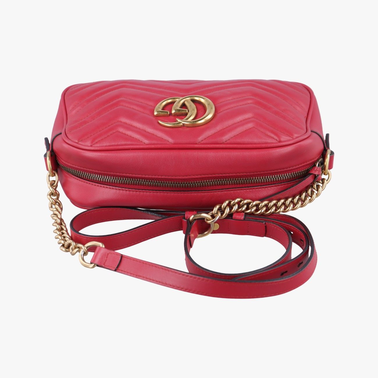 グッチGucciGGマーモントレッドレザー447632B029679569 - メルカリ