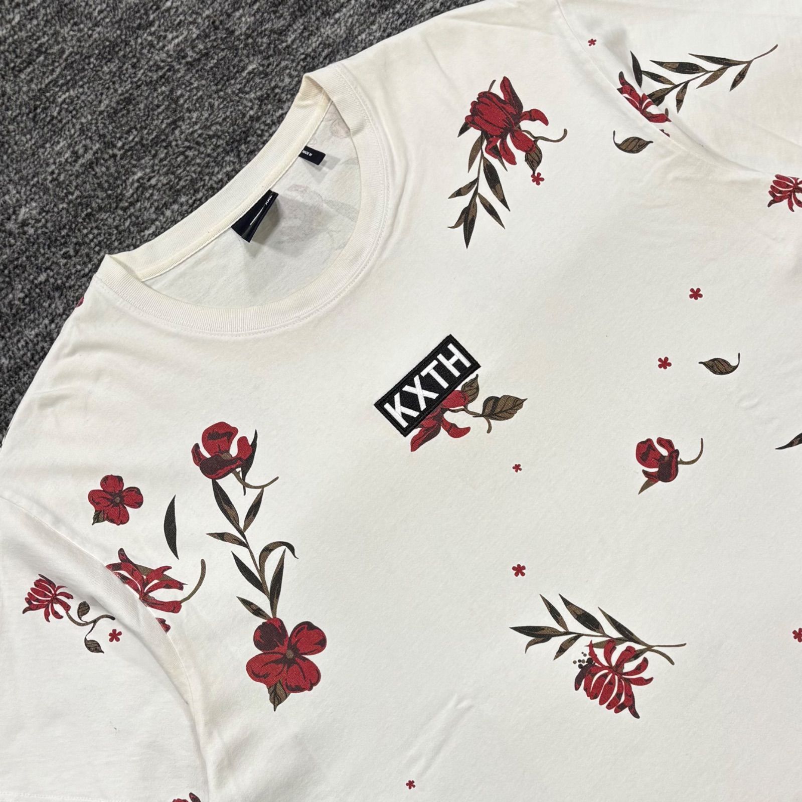 【KITH】KITH&KIN ボタニカルフローラルプリントTシャツ KITH 10周年 Floral Print Tee XXL キス フローラル プリント T