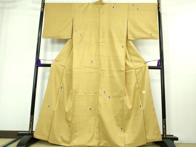 平和屋着物□極上 訪問着 飛鳥文 市松織 暈し染め 逸品 DZAA6944kh5