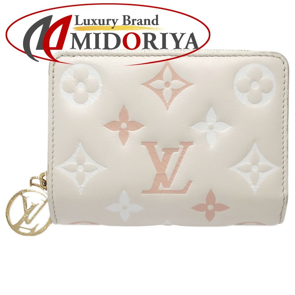 LOUIS VUITTON ルイヴィトン 二つ折り財布 ポルトフォイユ ルー M82291 ベージュ ピンク/180680【中古】 - メルカリ