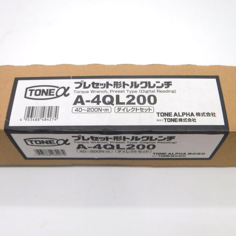 TONE 1/2DR プレセット形トルクレンチ A-4QL200 未使用 40～200Nm 