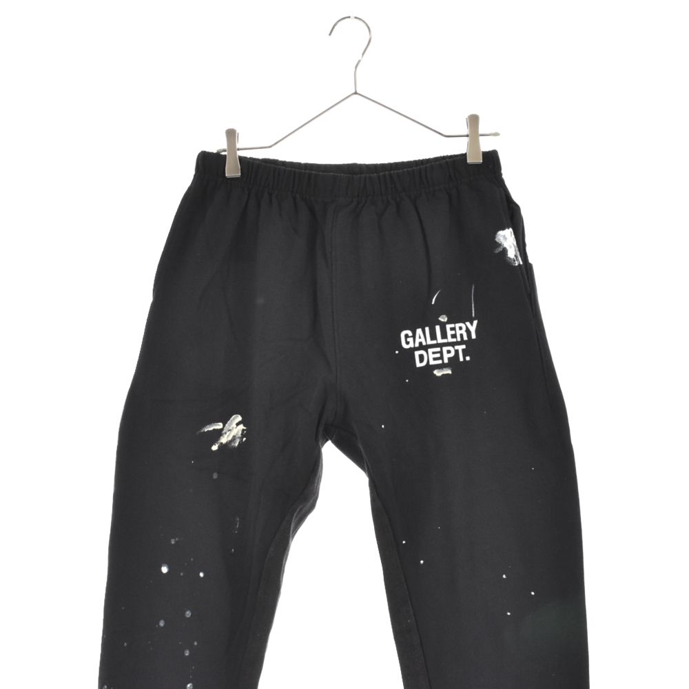GALLERY DEPT. (ギャラリーデプト) 20AW Flare Painted Sweat Pants ペイント加工フレアスウェットパンツ  ブラック スウェットパンツ