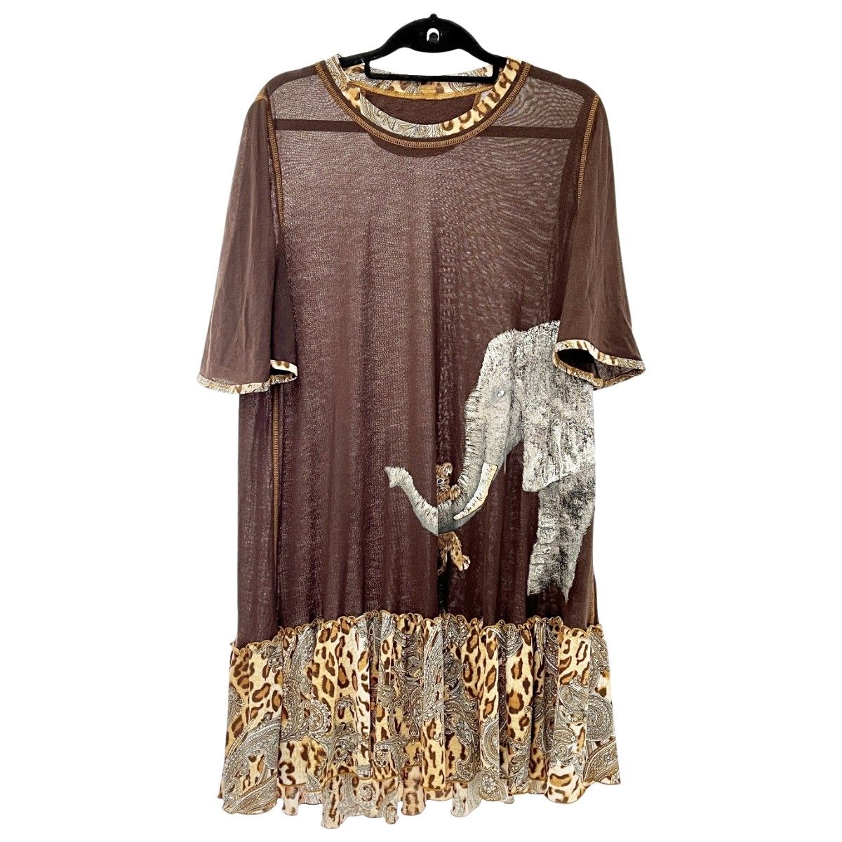 【最高級】【11号】伊太利屋 ヒョウ ワンピース レディース ◇◇ITALIYA イタリヤ 伊太利屋 ワンピース 11号 ミセス ゾウ