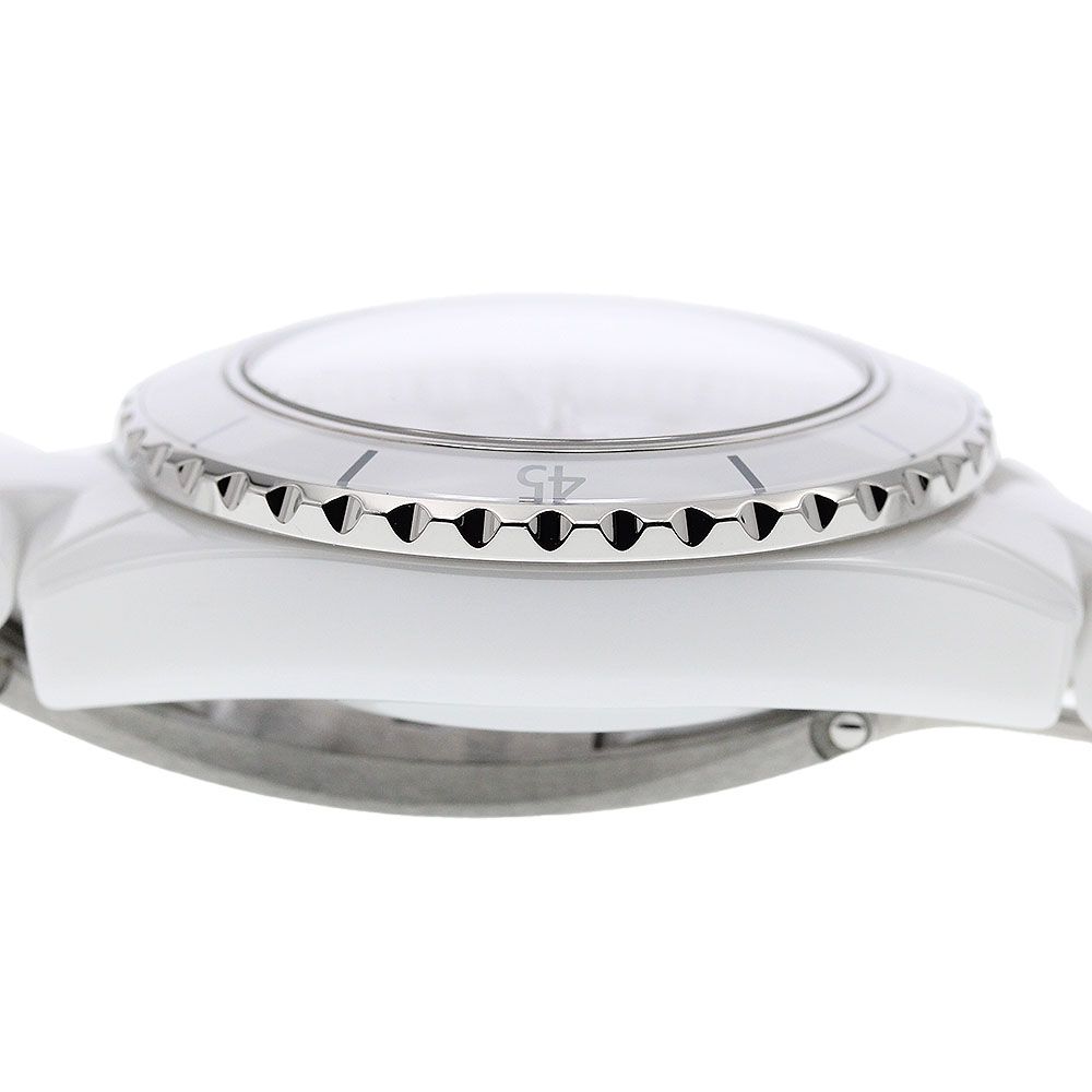 シャネル CHANEL H5703 J12 ホワイトセラミック 12Pダイヤ クォーツ  