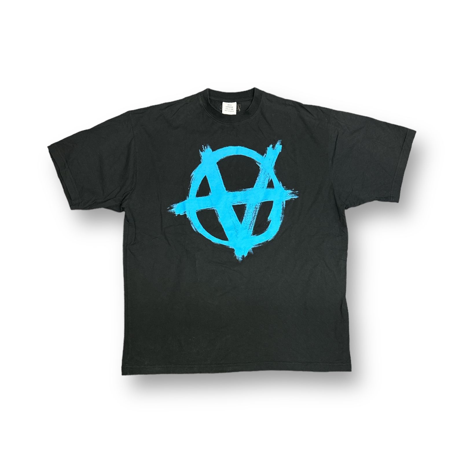 VETEMENTS アナーキーシンボル Tシャツ ブラック　限定版 VETEMENTS アナーキーシンボル Tシャツ 限定版 VETEMENTS アナーキー