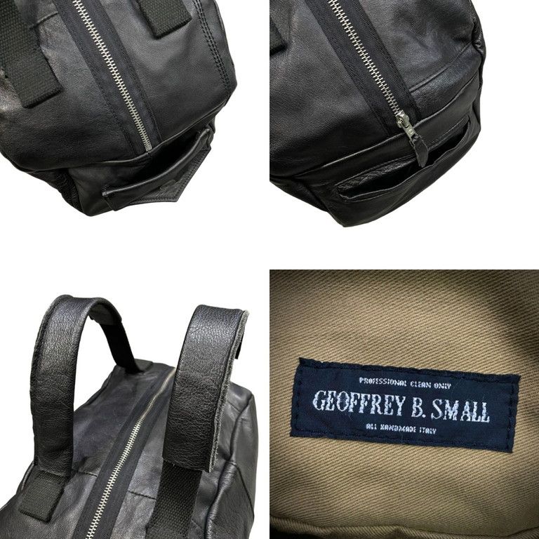 GEOFFREY B.SMALL 再構築レザーハンドメイドボストンバッグ GEOFFREY B.SMALL 再構築レザーハンドメイドボストンバッグ - メルカリ