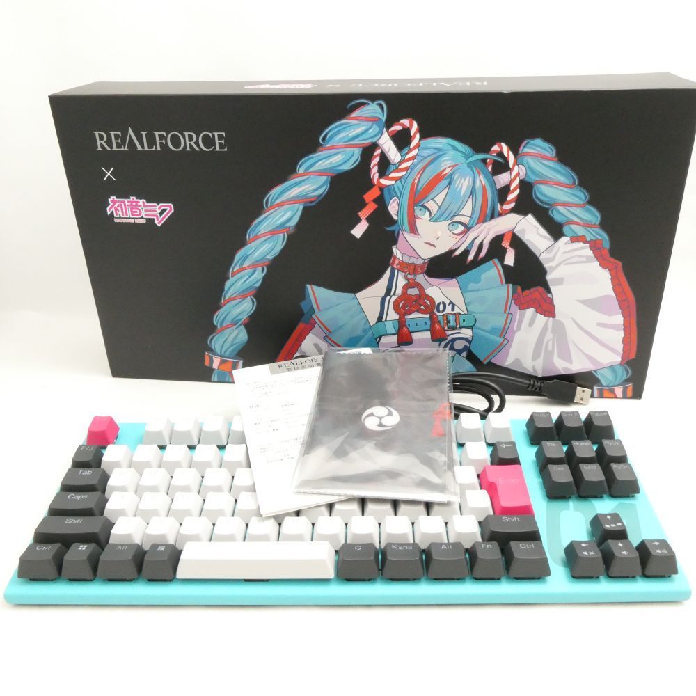 REALFORCE リアルフォース 初音ミク GX1 X1UCM1 有線ゲーミングキーボード FPS eスポーツ PC周辺機器 HY1657